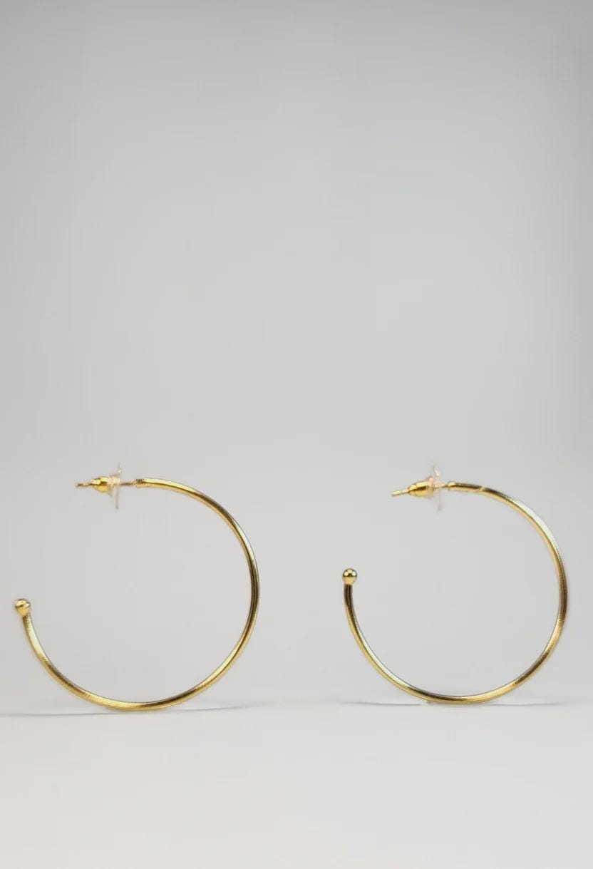 Minimalist Open Hoop Earrings