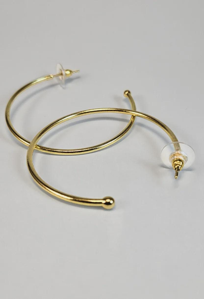 Minimalist Open Hoop Earrings