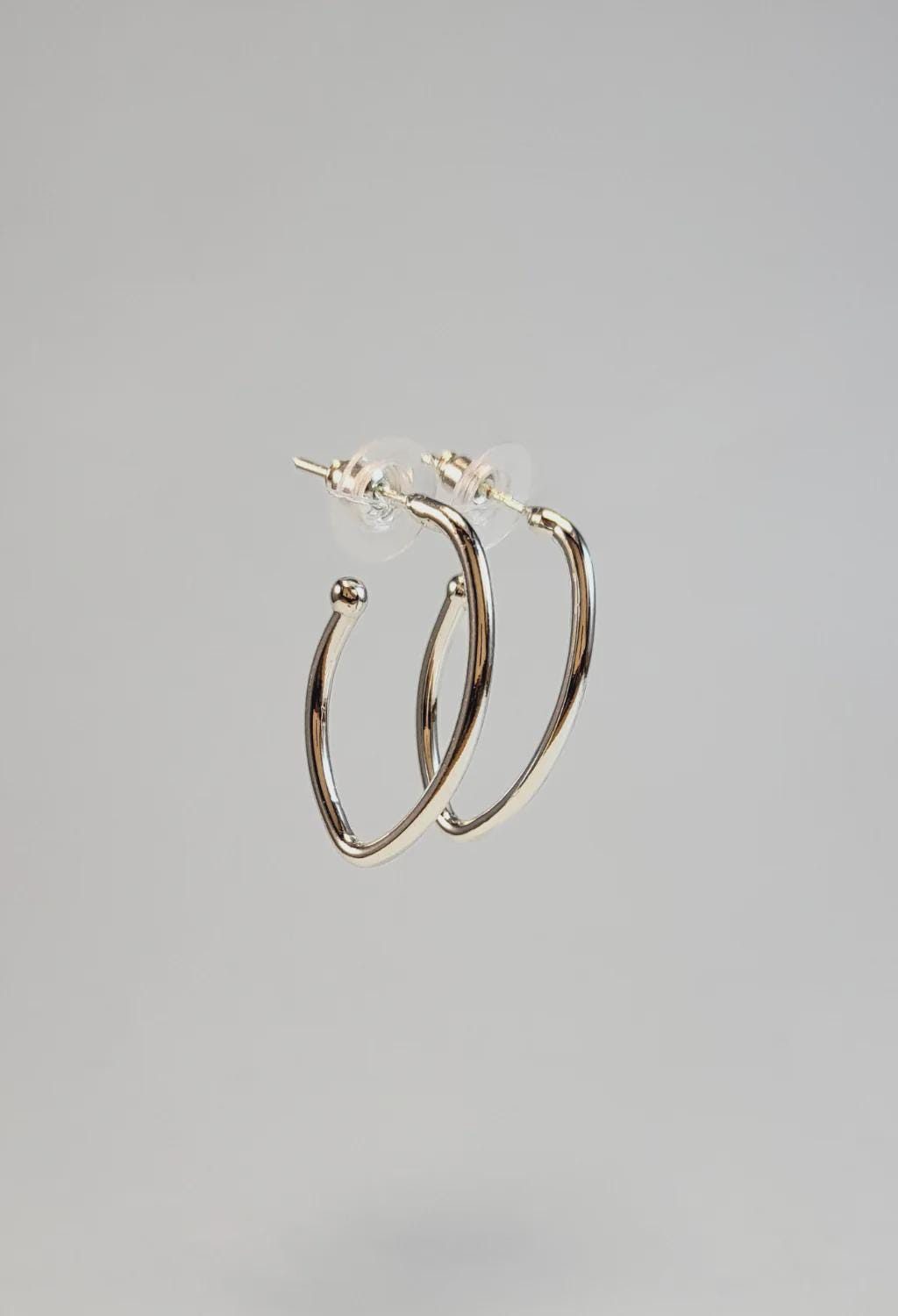V-Shape Open Hoop Earrings