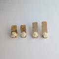 Ceramic Rose Gold Stud Earrings