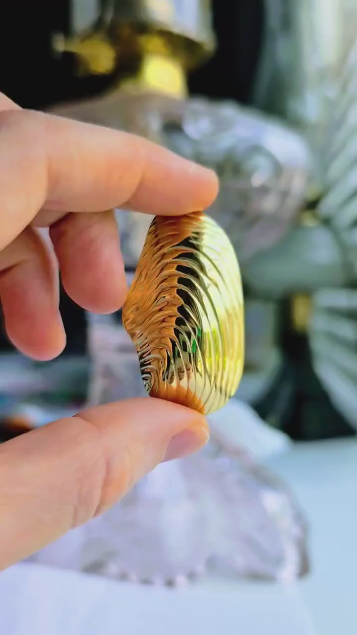 Large Abstract Shell Stud Earrings