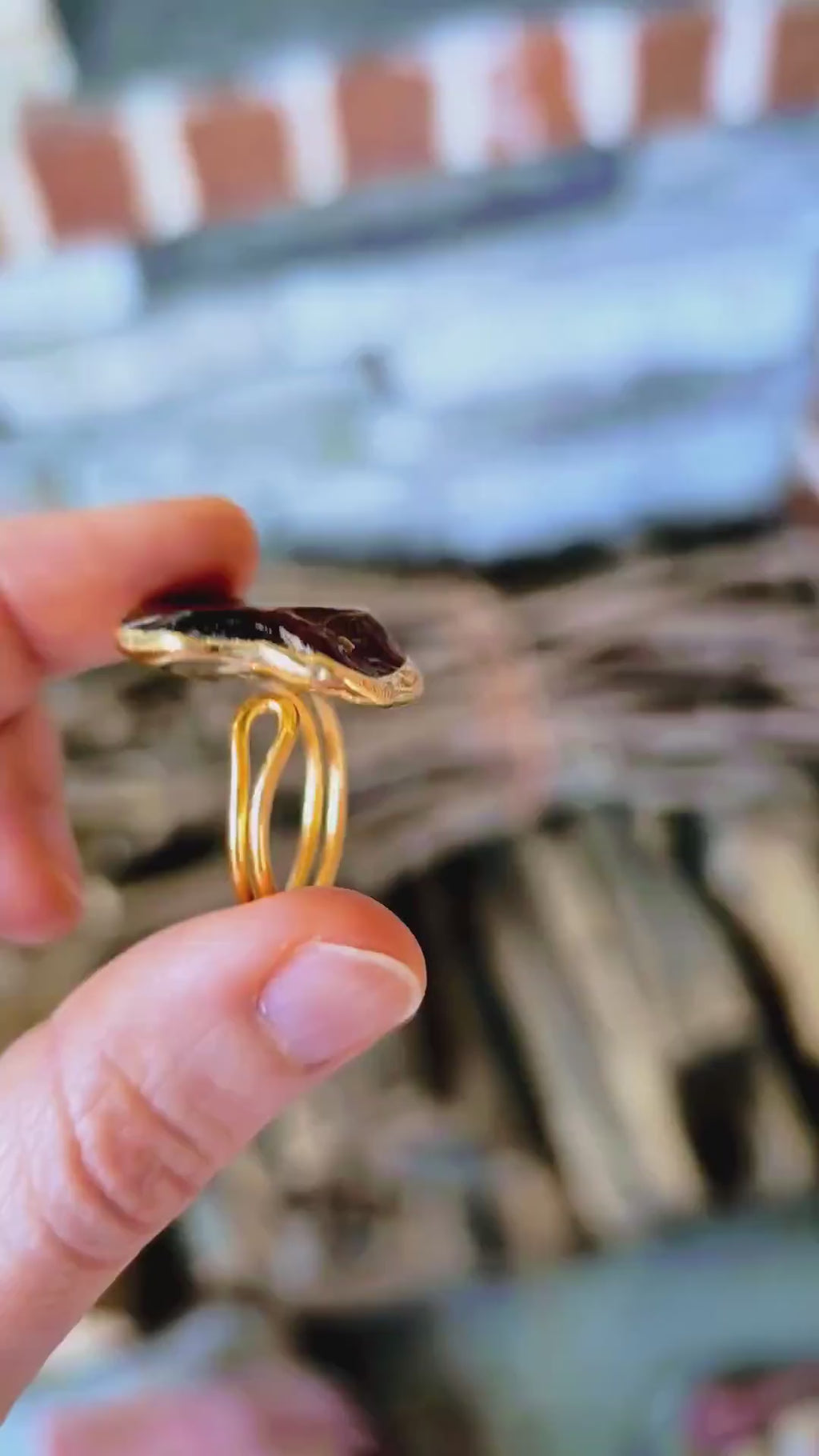 Raw Amber Ring