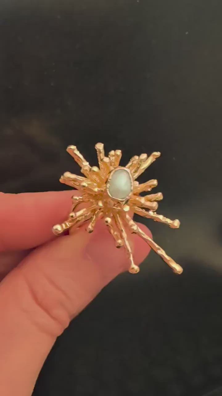 Sunburst Pearl Ring