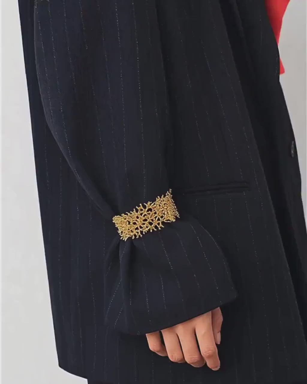 Organic Gold Plated Brass Cuff